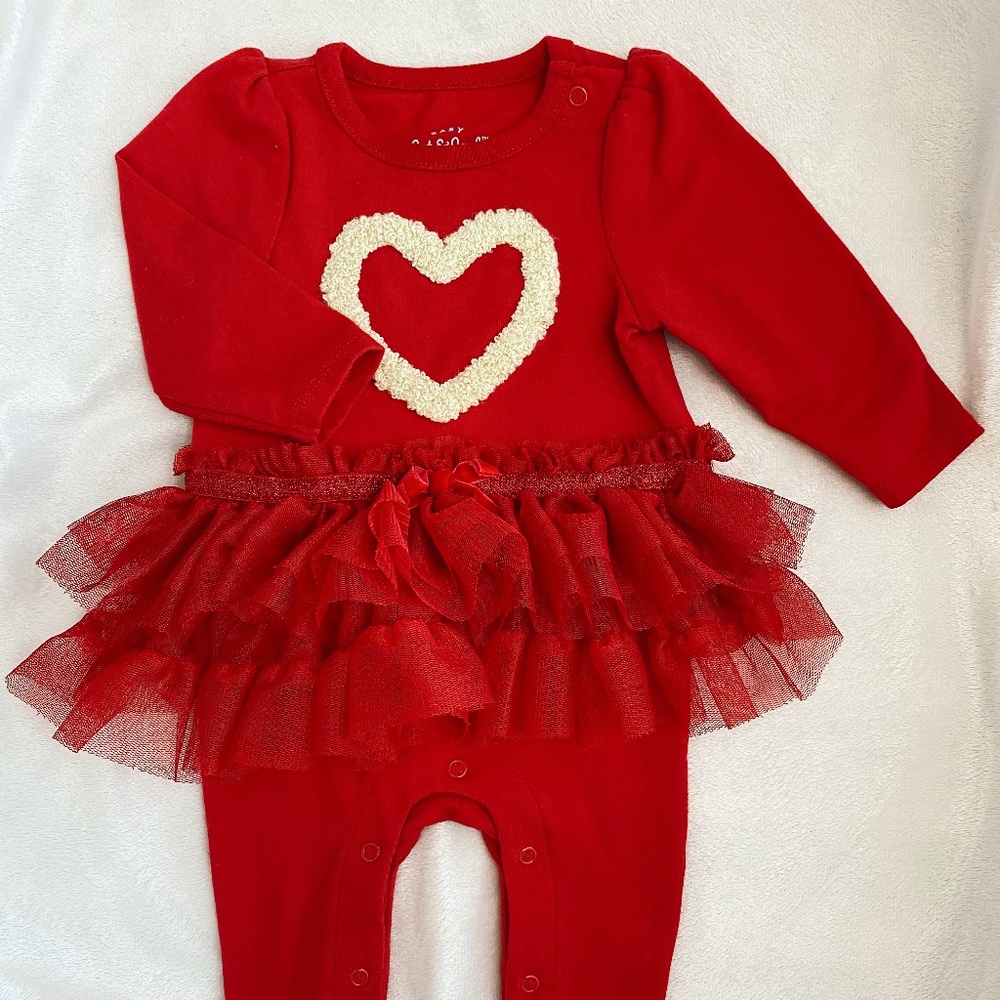Baby Girl Red Tutu One Piece